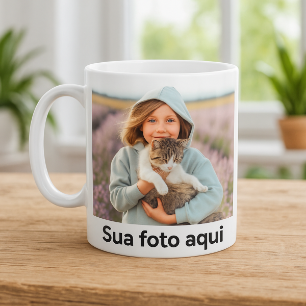 Caneca cerâmica personalizada 350ml